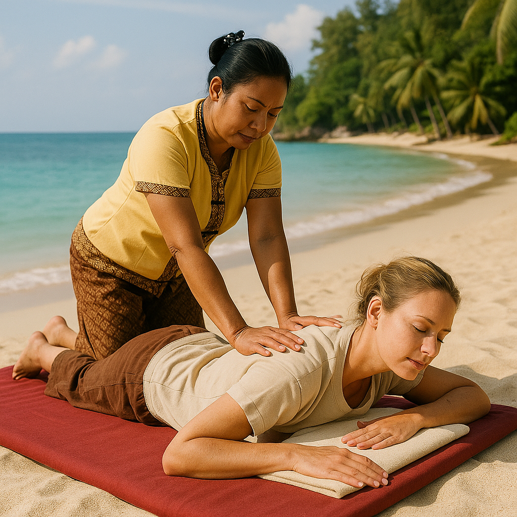 Thai-Massage am Strand