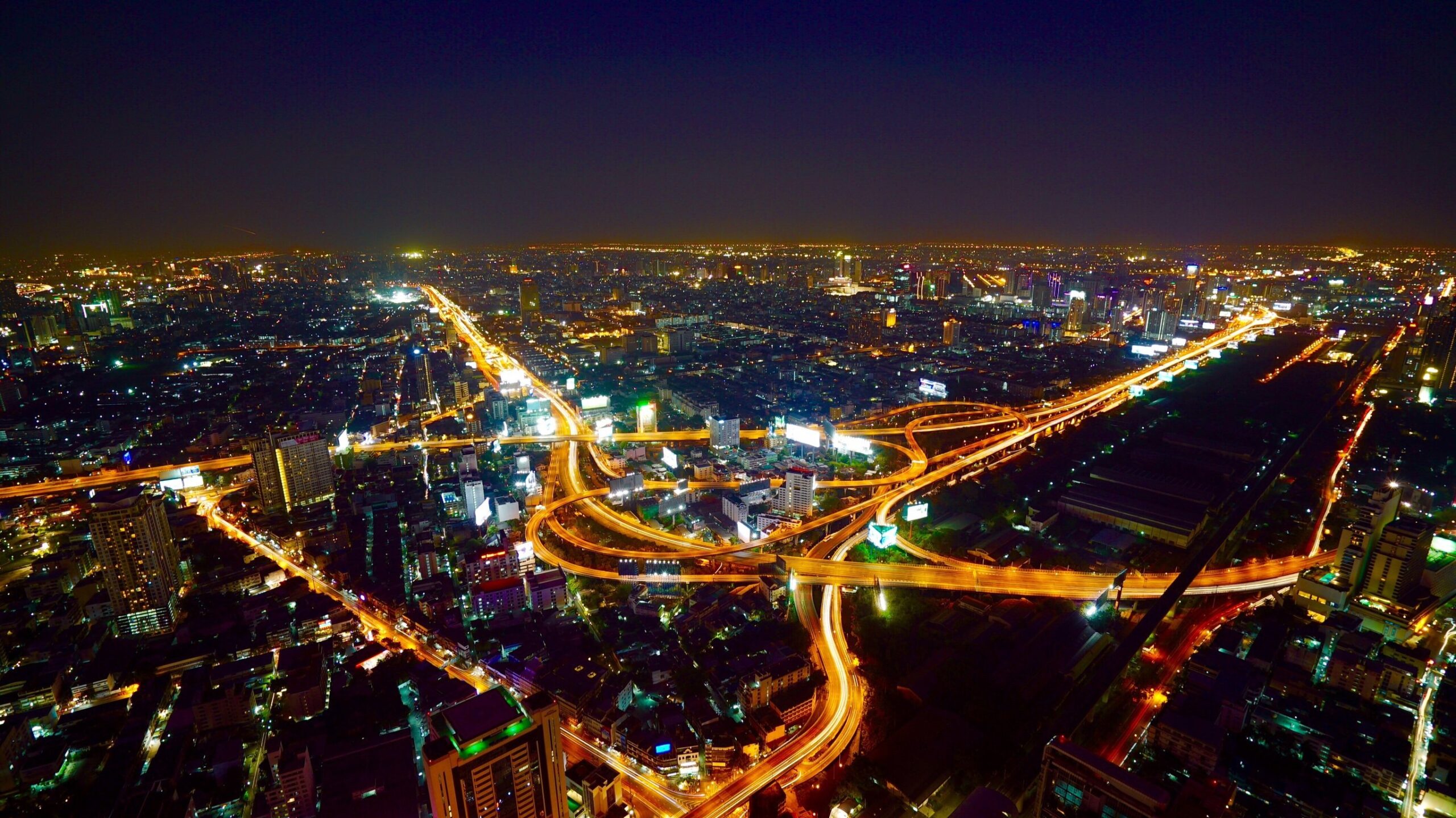 Bangkok Skyline bei Nacht
